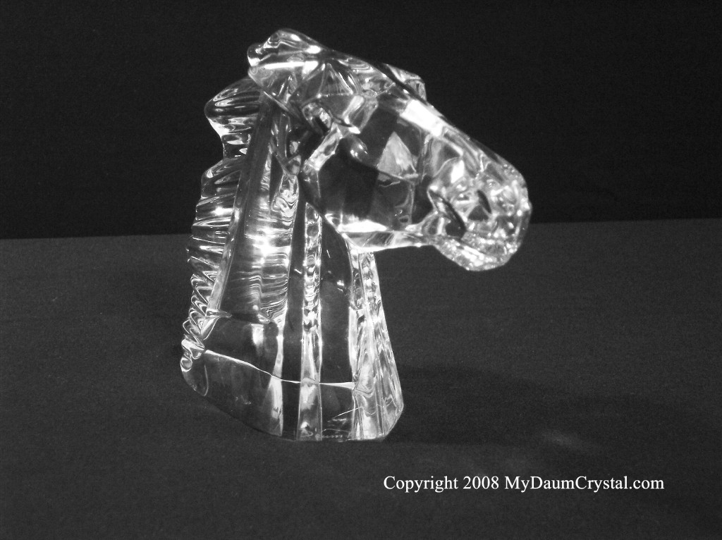 My Daum Crystal Horse Head Family